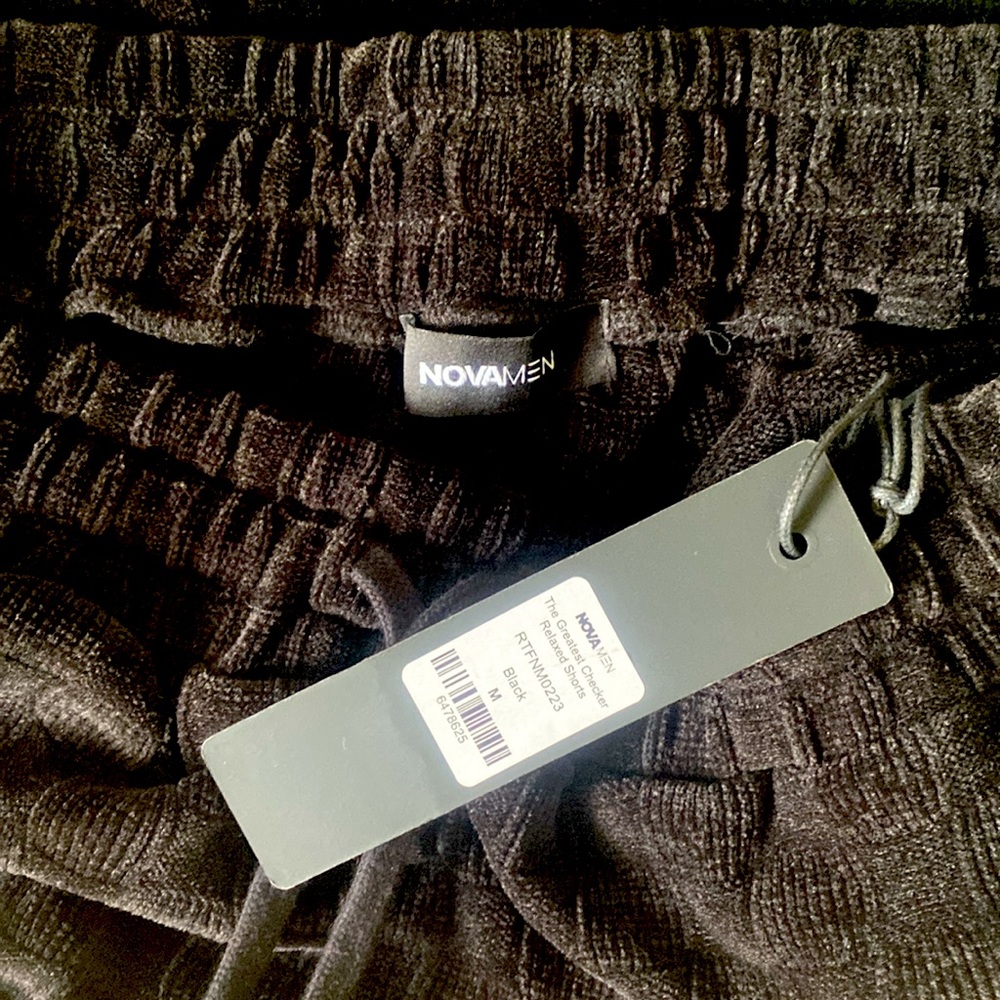 Nova corduroy black shorts nwt
